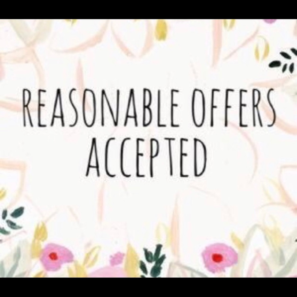 Make me a reasonable offer!! Bundle 2 and save 10%